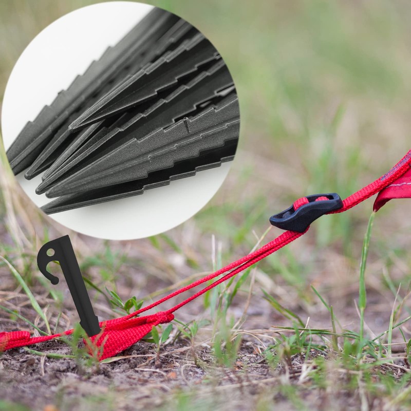 SZCXDKJ 20 Pcs Plastic Tent Pegs, Heavy Duty Plastic Camping