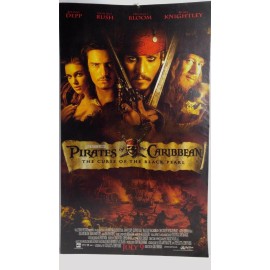 PIRATES OF THE CARIBBEAN: CURSE OF THE BLACK PEARL MOVIE4 fold POSTER, UNUSED