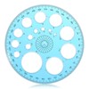 BOHUIZ Circle Template for Drawing, Plastic Round Stencil Templates Professional