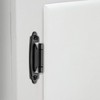 3/8 Inch Inset Cabinet Hinges Matte Black,Offset Self Closing Cabinet