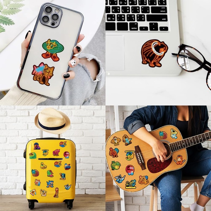 100Pcs Italian Brainrot Animals Stickers, Tralalero Tralala Stickers for Water