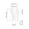 QWORK® 2 PCS Remote Control Holder Wall Mount Bracket with