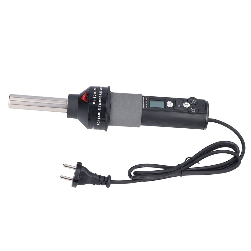 6Pcs Hot Air Gun LCD Digital Display Adjustable Portable Heating