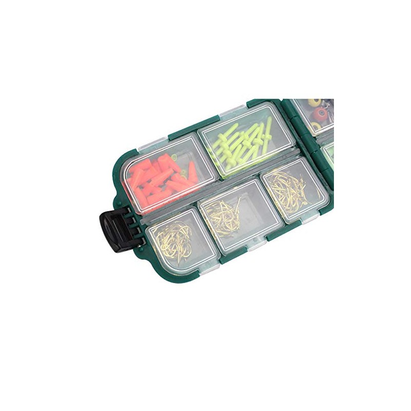 VOANZO 156 Piece Fishing Tackle Box - Sleeve Hooks, Bite