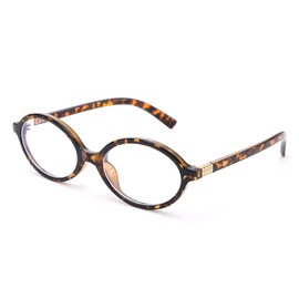 GLARDEFE Blue Light Glasses for Women - Computer Glasses 99% Blue Light Blocking - Fashion Oval Frame Eyeglasses(Brown Leopard)