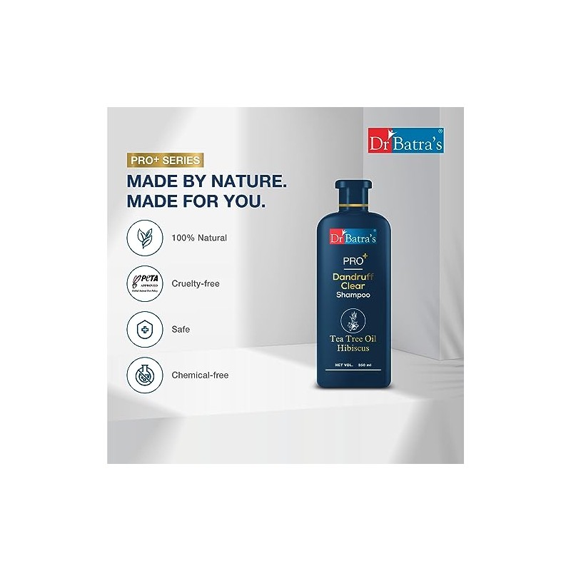 Champú anticaspa PRO Dandruff Clear, sin parabenos y sulfatos, el