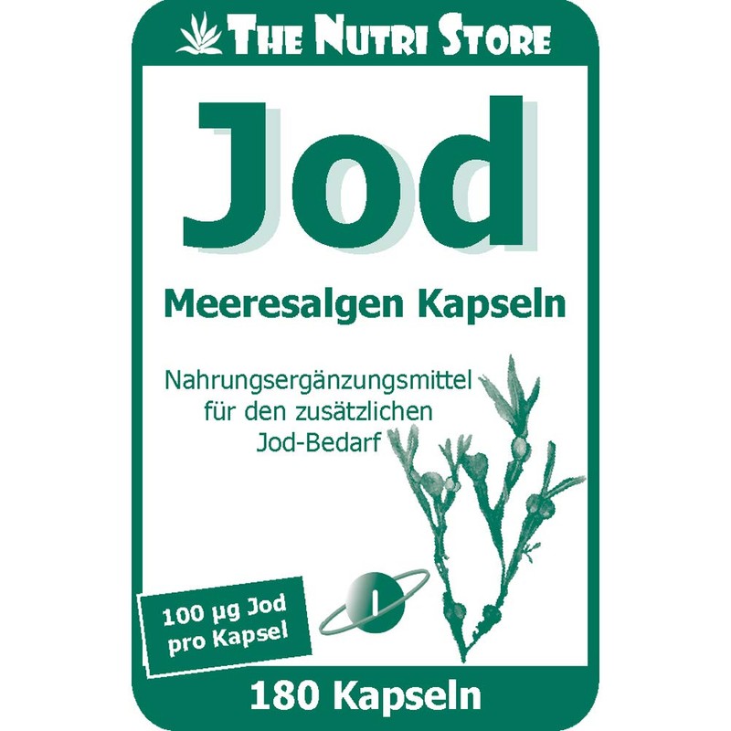 Iodine Seaweed Capsules Pack of 180 for Additional Iodine Requirements