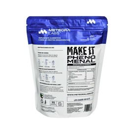 METEORA LABS | Creatina Monohidratada de Alta Pureza en Polvo | Suplemento Sin Azúcar ni Sabores Añadidos | (90 Porciones)