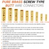 6 Gauge Wire Butt Connectors 6 PCS Brass Mechanical Butt