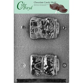 Cybrtrayd Life of the Party K031 Hollow Clown Circus Chocolate Candy Mold in Sealed Protective Poly Bag Imprinted with Copyrighted Cybrtrayd Molding Instructions