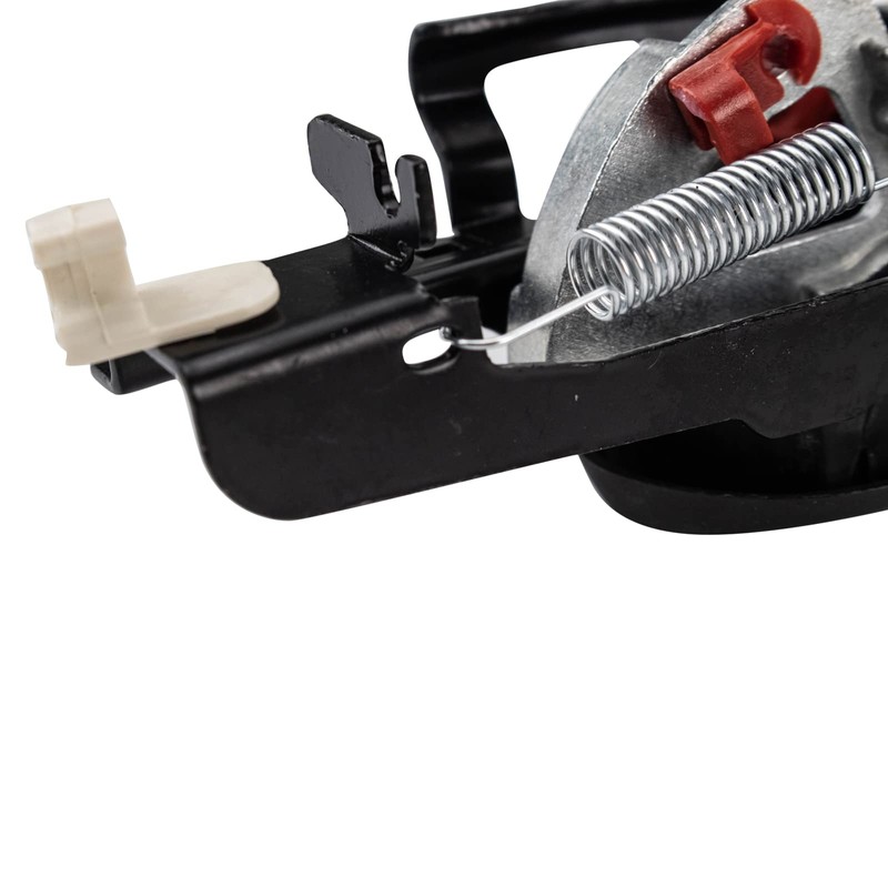 TRQ Left Interior Door Handle Black Housing with Silver Lever