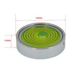 umei Universal Aluminum Alloy Level High Precision Horizontal Bubble Cardan Level Horizontal Bubble Band Horizontal (40X10mm) (Green)