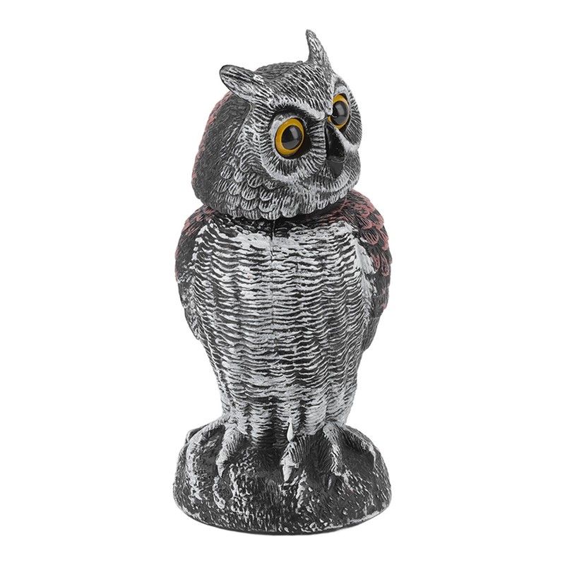 Owl Decoy Plastic Striped Small Shakeable Waterproof Vivid Shape Fake