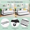 GAOMON 🎱Twin Daybed with Trundle Metal Twin Trundle Bed Frame