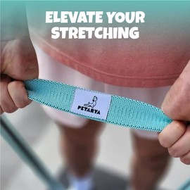 PETARYA Long Knitting Fitness Bands, Resistance Bands, Gymnastics Belt, Elastic Resistance Bands, Strength Training and Pull-Ups, Easy to Store and Carry, Purple