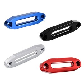 STANDOUTELROAL (Red) Hawse Style Winch Fairlead, Car Hawse Winches Fairlead for Automotive Anchor Cables ATV 3000-4000 lb Winch,4.88 inch (124mm) Mount Smooth