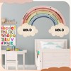 Janlaugh Large Calming Corner classroom Poster Rainbow Breathing Poster Breath