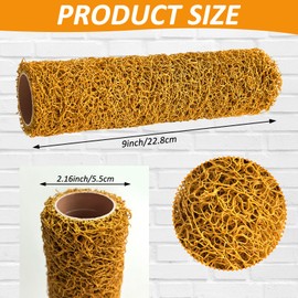 4 Pcs Textured Paint Roller 9 inch Small Texture Roller Set Tan Texture Maker Roller Cover for Painting Walls Popcorn Ceiling Improvement Paint Supplies