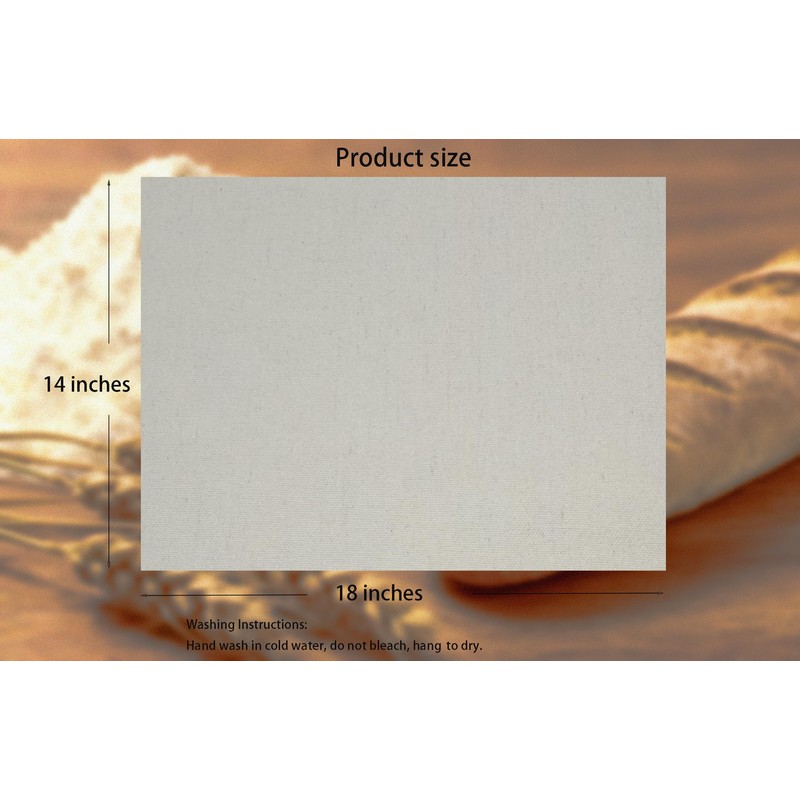 louthiane Pure Cotton Bread Towel for Baking, 18x14 inches, Set