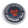 Zombie Outbreak 2.75" Car Chrome Round Emblem Decal 3D Badge