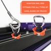Pack of 4 airline rail accessories, airline rail fitting, airline