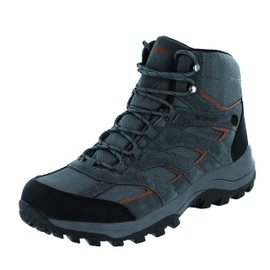 Northside Men's Gresham Mid Waterproof Hiking Boot, Charcoal/Orange, 10 E2 US