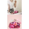 Floral Series Makeup Pouch, Pouch, Cosmetic Pouch, Tissue Case, Pink,