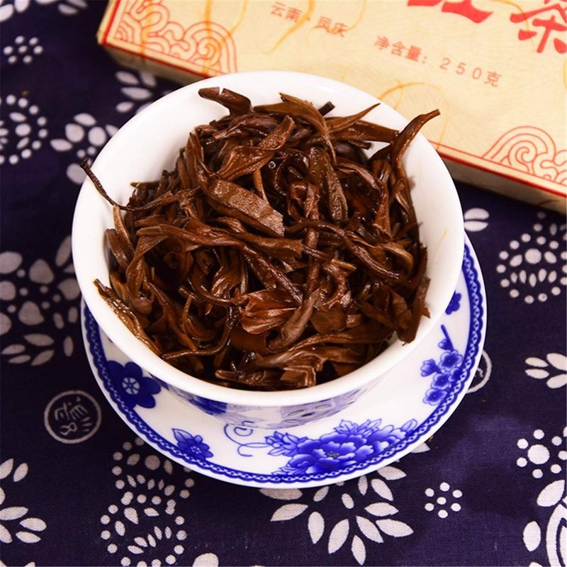 250g Dian Hong Brick Black Tea Yunnan Fengqing Dian Hong