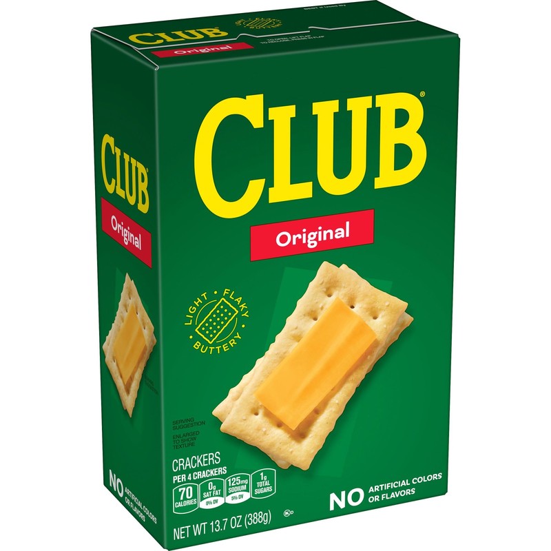 Club Crackers, Lunch Snacks, Snack Crackers, Original (12 Boxes)