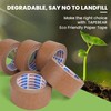 Adhes Biodegradable Brown Paper Packing Tape 3 Rolls 2 Inch