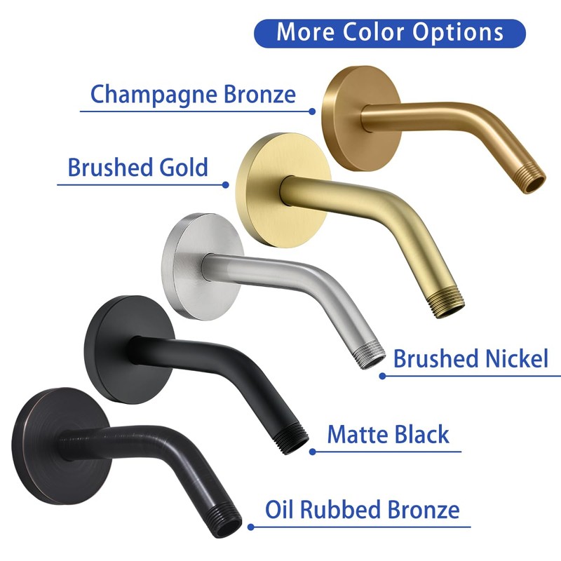Wall Mounted Shower Arm Extension Head Holder Stainless Stee for