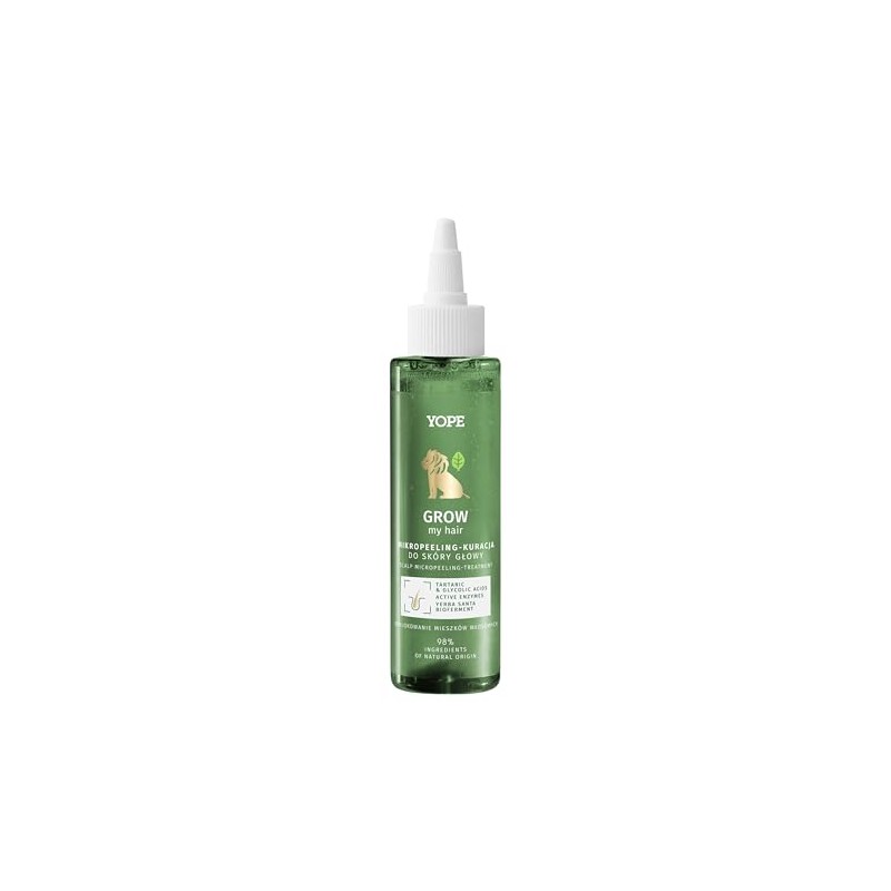 YOPE EXFOLIATING SCALP SCRUB, MICROPEELING ACID-ENZYMATIC | TARTARIC & GLYCOLIC