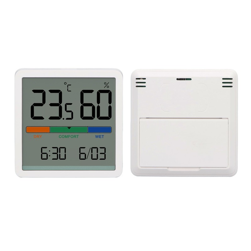 Temperature Humidity Monitor 3 in 1 Temp Tester Digital Display