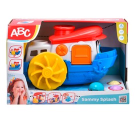 Dickie Toys ABC - Sammy Splash Water Toy - (30 cm) from 1 Year, Colourful Boat with Accessories & Splash Function, Bath Toy for Children and Babies from 12 Months