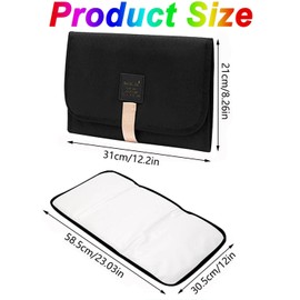 Mtxorvix Nappy Changing Mat,Portable Change Mat, Portable Baby Change Mat, Foldable Waterproof Changing Pad Travel Change Mat, Mat for Home Travel Outside (Pink)