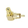 Right Angle RCA Adaptor Plug Male to Female 90 Degrees