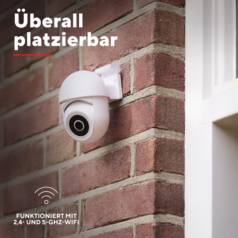Trust IPCAM-3900 Outdoor Surveillance Camera, 360° WiFi Camera with Night