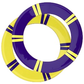 Discet Spin Flyers | See The Spin, in Your Favorite Teams Colors (Purple Yellow/Purple Yellow)