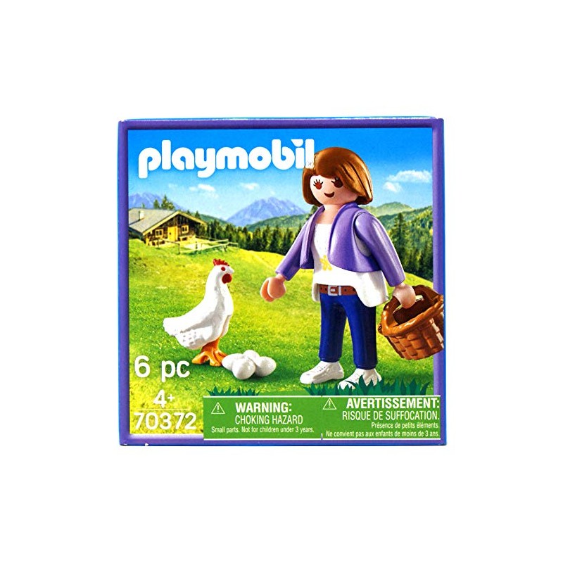 Milka Limited Edition Playmobil 2020-70372 Woman with Chicken and Eggs