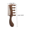 Outanaya Scalp Massage Comb Wood Wide Tooth Brush for Full