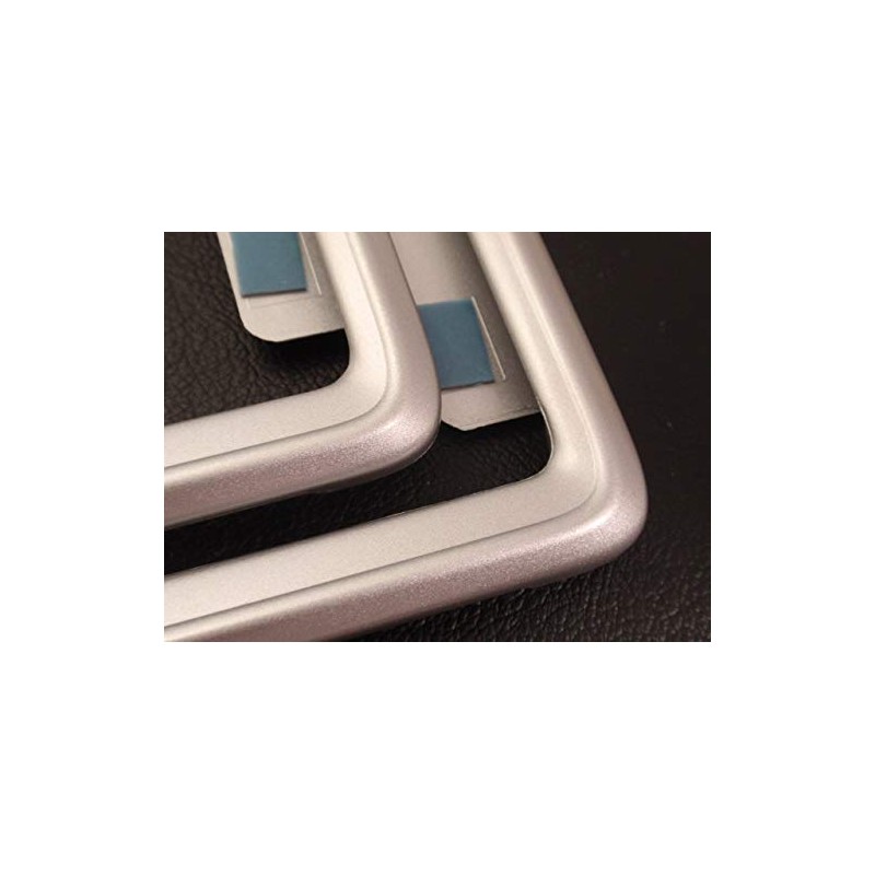 GENUINE Toyota License Plate Frame (Silver Metallic specification Front &