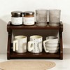 2-Tier Cup Holder Kitchen Shelf Coffee Cup Holder for Worktop