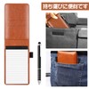 Coollooda Memo Cover with Metal Pen and A7 Pen Holder,