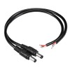 sourcing map 2Pcs 30cm 10A Plastic Male DC Power Pigtail