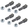 6 Pack 2-7/8"Lx11/16"W Stump Grinder Tooth with 5/8"-18 Nuts Compatible