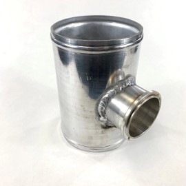 Unbranded Universal 50mm V-band BOV Flange Adapter Piping 4" Aluminum