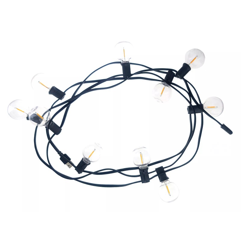 Sona Enterprises 11 Foot/500 Lumen G40 LED String Lights,Shatter