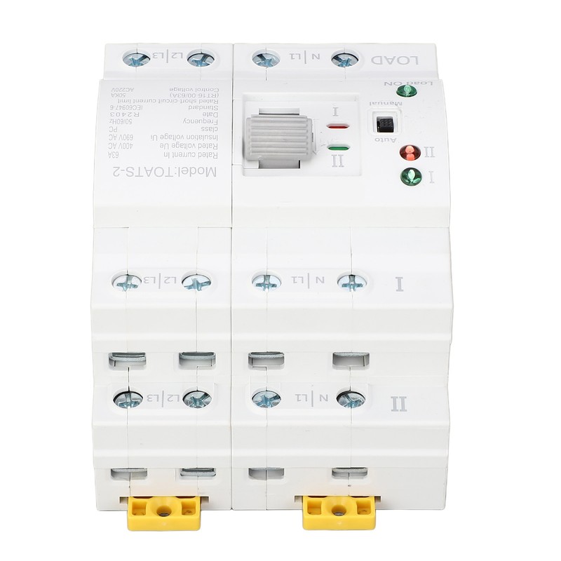 Dual Power Automatic Transfer Switch 4P 63A Emergency Generator Changeover