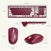 Wireless Keyboard and Mouse Combo, Reccazr 2.4G Full-Sized Keyboard and