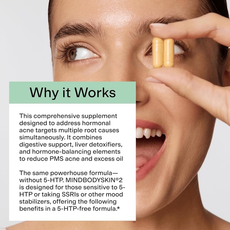 Hormone Balance Supplement with DIM Antioxidants Skin Support Capsules Gluten